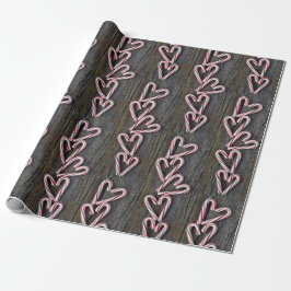 Candy Cane hört auf Stallholz Geschenkpapier