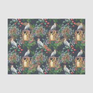 Candy Cane House, Gingerbrot man, Poinsettia Seidenpapier