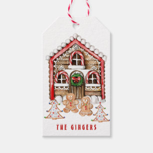 Candy Cane House, Lebkuchen Leute Weihnachten Geschenkanhänger