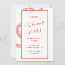 Candy Cane Inspiriert Weihnachtsfeierliche Party E Einladung