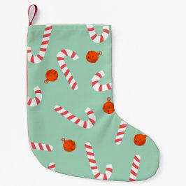 Candy Cane & Jingle Bells Kleiner Weihnachtsstrumpf