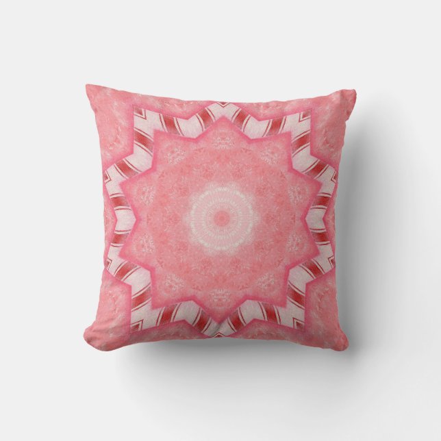 Candy Cane Kaleidoscope Pillows Kissen (Vorderseite)