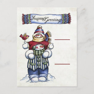 Candy Cane Kartenhalter Postkarte