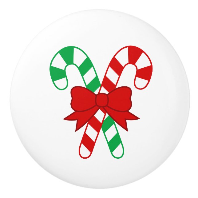 Candy Cane Keramik Knob Keramikknauf (Vorderseite)