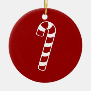 Candy Cane Keramikornament