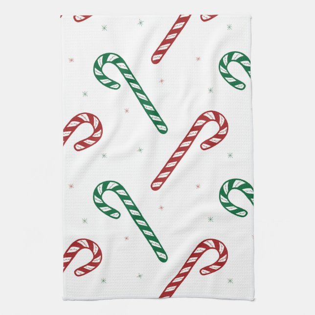 Candy Cane Kitchen Towel Geschirrtuch (Vertikal)