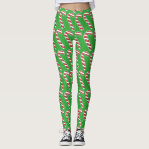Candy Cane Leggings _ Feiertage Mode