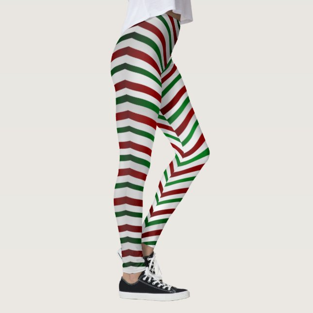 Candy Cane Leggings Niedliche Weihnachtskostümchen (Rechts)