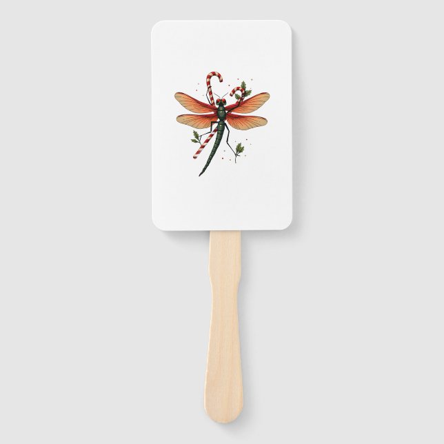 Candy Cane Libelle Fächer (Vorderseite)