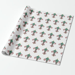 Candy Cane Lilie Wrapping Paper Geschenkpapier