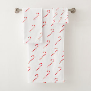 Candy Cane Malermuster Badetuch Set