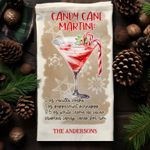 Candy Cane Martini Weihnachtscocktail Rezept