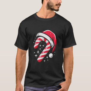 Candy Cane Merry and Bright Red and White Candy Co T-Shirt