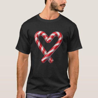 Candy Cane Merry and Bright Red and White Candy Co T-Shirt