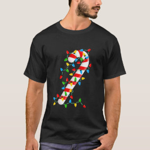 Candy Cane Merry und Bright Christmas Lights Candy T-Shirt