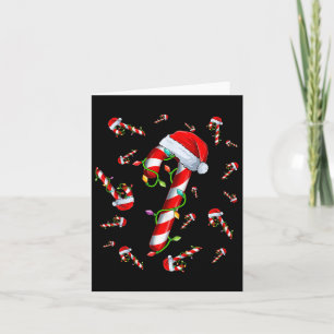 Candy Cane Merry und Helle Red und White Candy Ch Karte