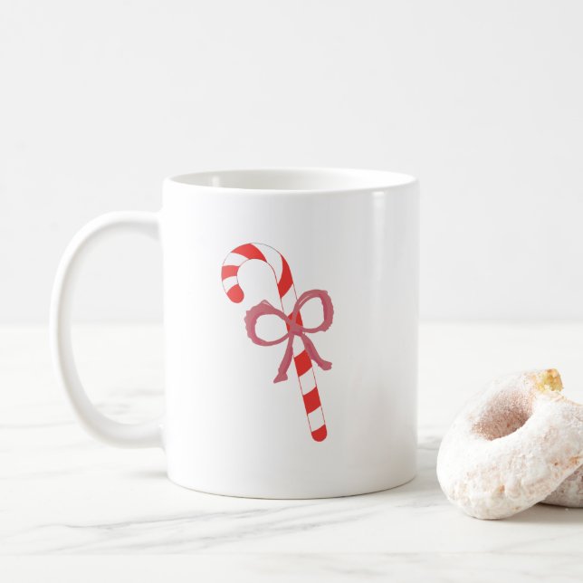 Candy Cane mit Bow Kaffeetasse (Mit Donut)