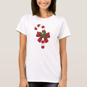 Candy Cane mit einer Bohne und Weihnachtsfeier T-Shirt