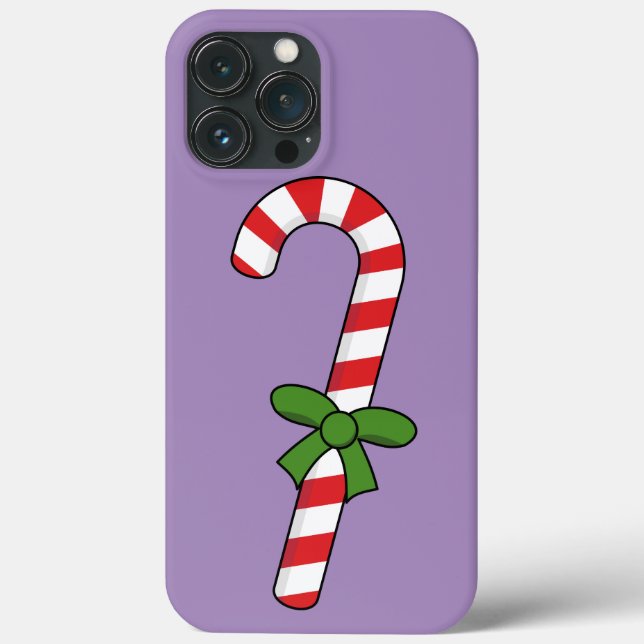 Candy Cane mit Green Ribbon Case-Mate iPhone Hülle (Rückseite)