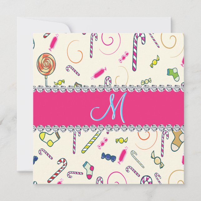 Candy Cane Monogram (Vorderseite)