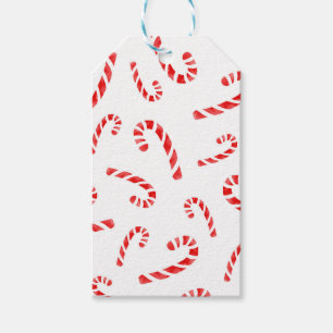 Candy Cane Muster Geschenkanhänger