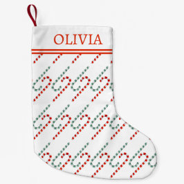 Candy Cane-Muster mit Monogramm-Urlaub Kleiner Weihnachtsstrumpf