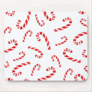 Candy Cane Muster Mousepad