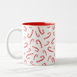 Candy Cane Muster Zweifarbige Tasse