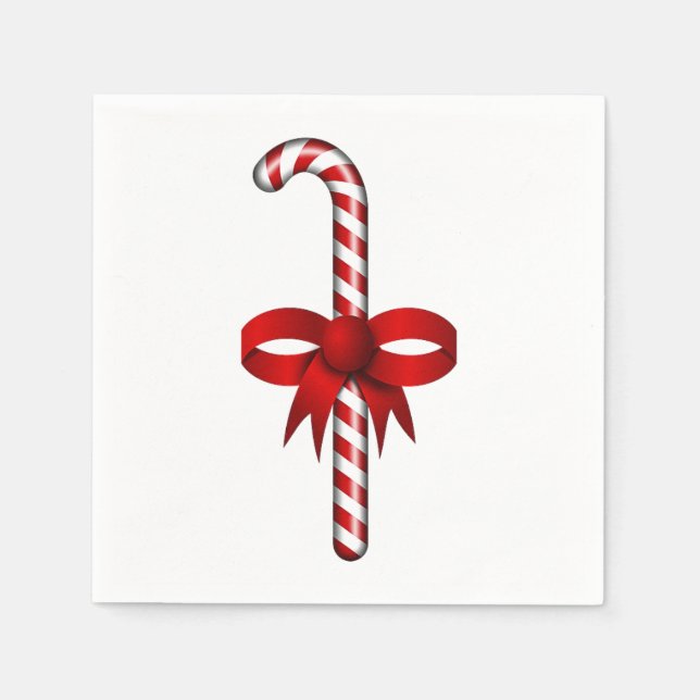 Candy Cane Napkins Serviette (Vorderseite)