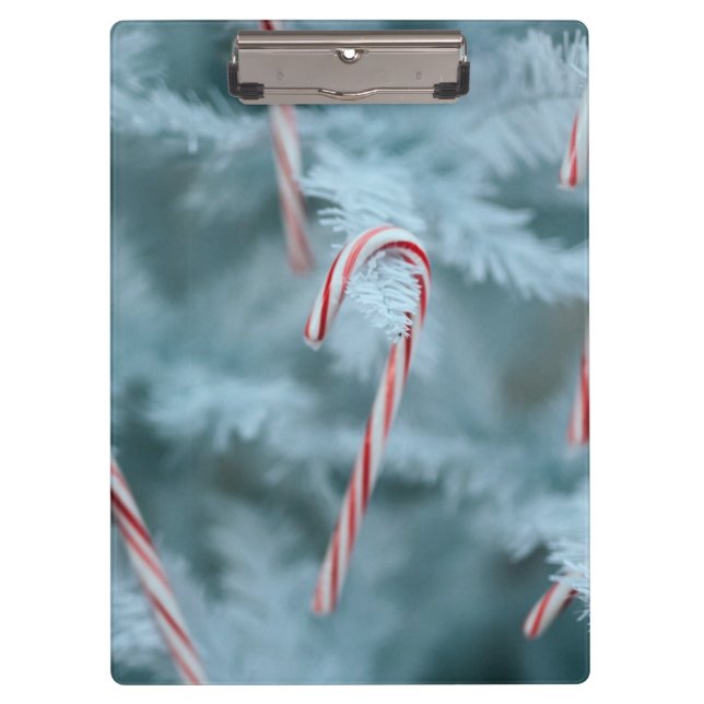 Candy Cane on Tree Klemmbrett (Vorderseite)