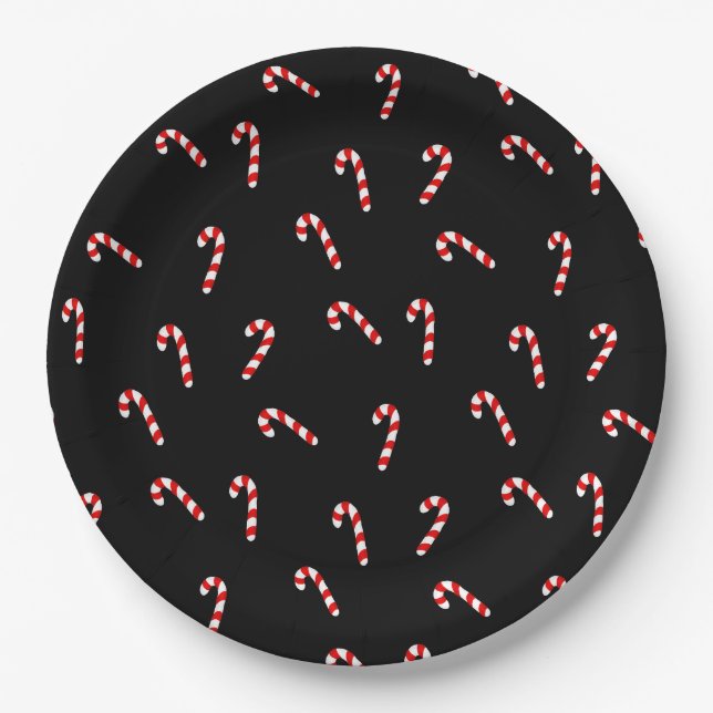 Candy Cane Pappteller (Vorderseite)