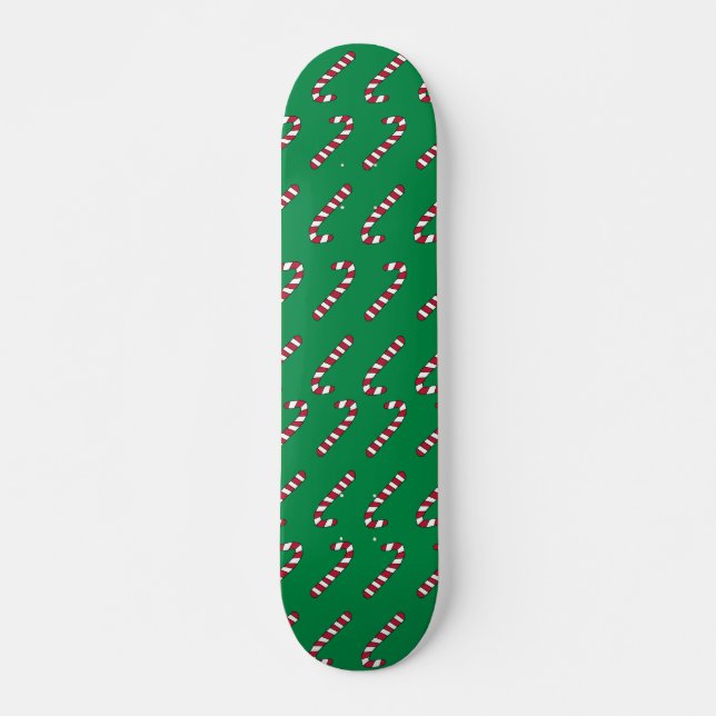 Candy Cane Pattern Skateboard (Vorne)