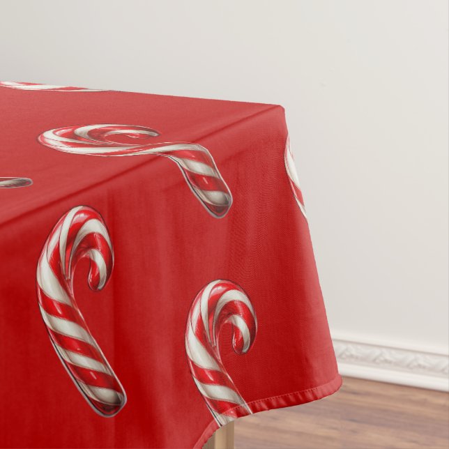 Candy Cane Pattern Weihnachten Tischdecke (Beispiel)