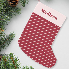 Candy Cane Personalisiert Kleiner Weihnachtsstrumpf