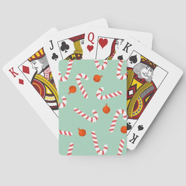 Candy Cane Playing Cards Spielkarten (Rückseite)