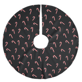 Candy Cane Polyester Weihnachtsbaumdecke