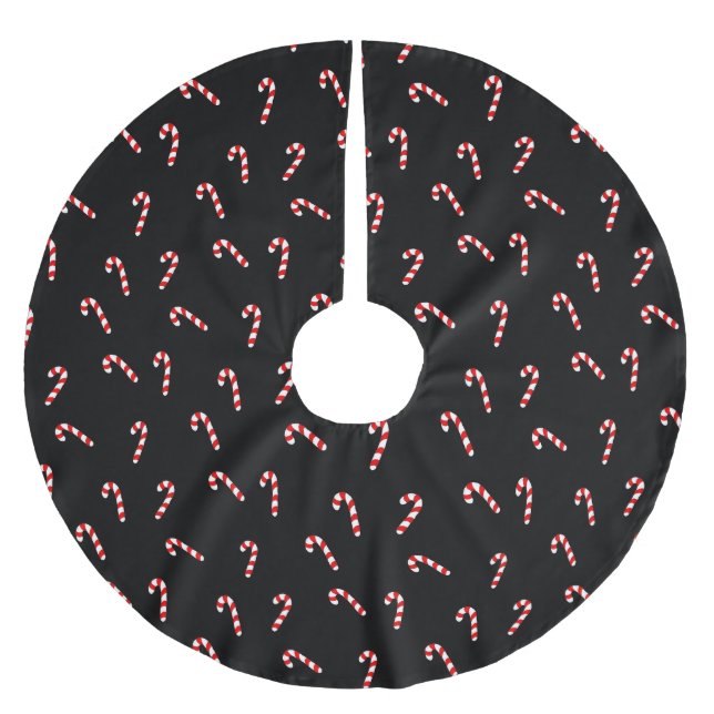 Candy Cane Polyester Weihnachtsbaumdecke (Vorderseite)
