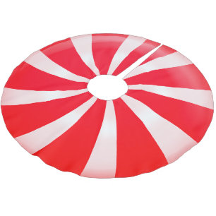 Candy Cane Polyester Weihnachtsbaumdecke