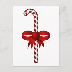 Candy Cane Postcard Postkarte