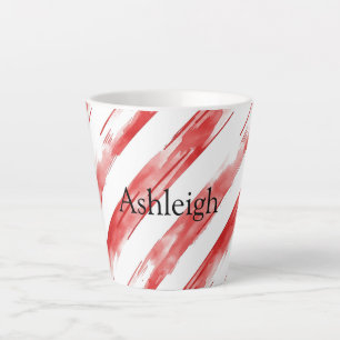 Candy Cane Red Stripes Weihnachten Milchtasse
