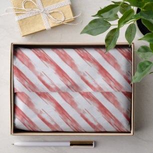 Candy Cane Red Stripes Weihnachten Seidenpapier