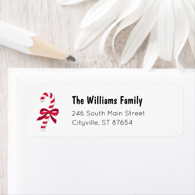 Candy Cane Ribbon Classic Illustration (Insitu)