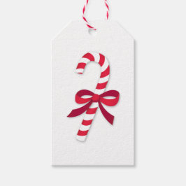 Candy Cane Ribbon Classic Illustration Geschenkanhänger