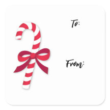 Candy Cane Ribbon Classic Illustration