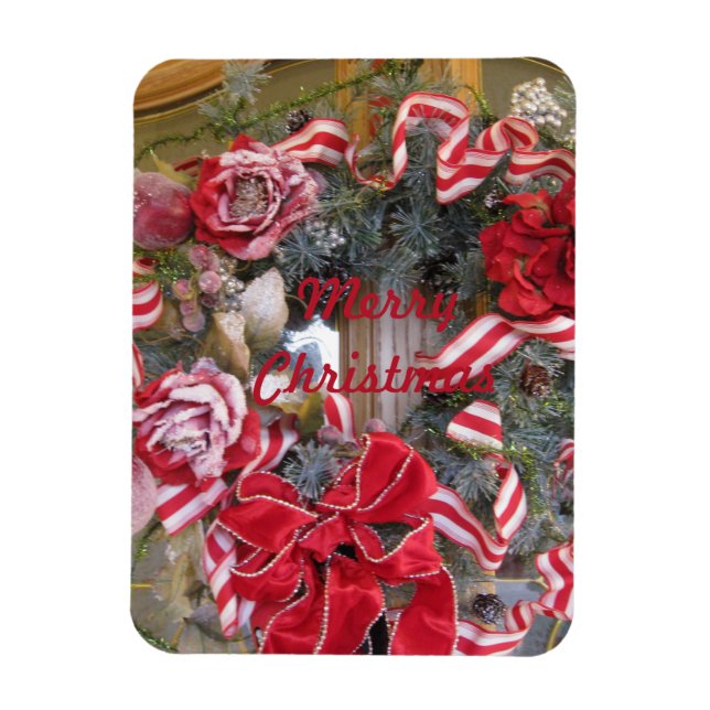 Candy Cane Ribbon Magnet (Vertikal)