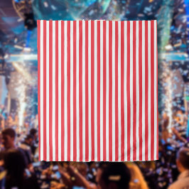 Candy Cane Rot und Weiß einfach, horizontal gestre Wandteppich