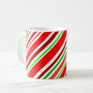 Candy Cane Rot Weiße Streifen Festlich Kaffeetasse