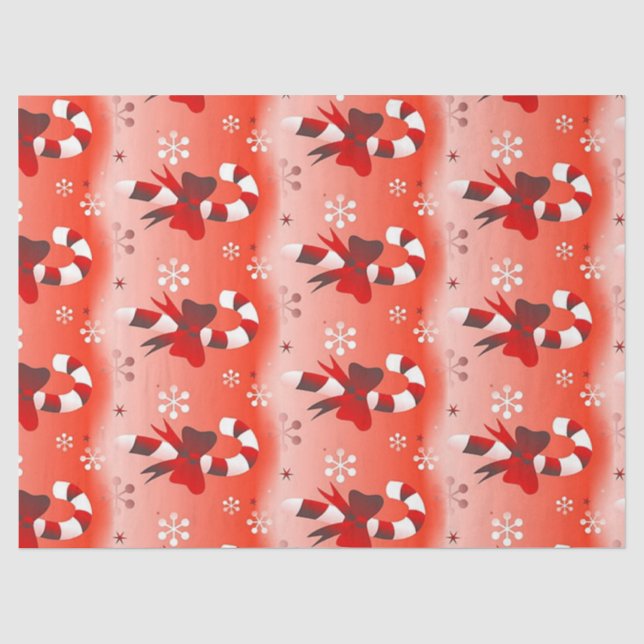 Candy Cane Seidenpapier (Vorderseite)