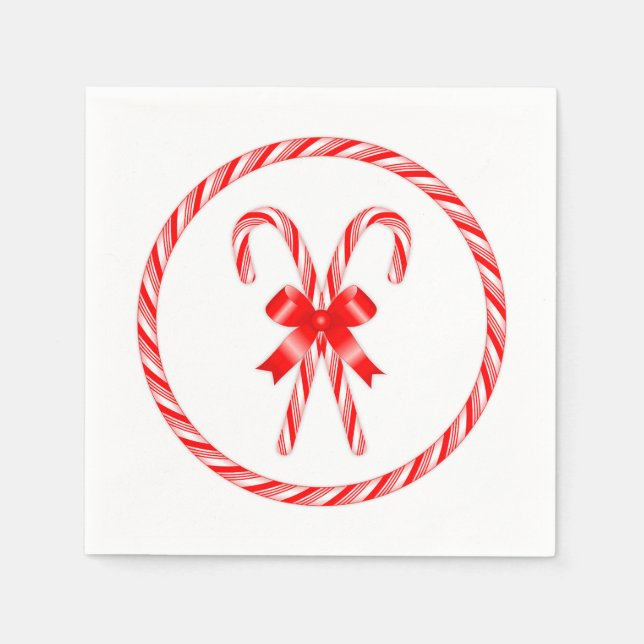 Candy Cane Serviette (Vorderseite)