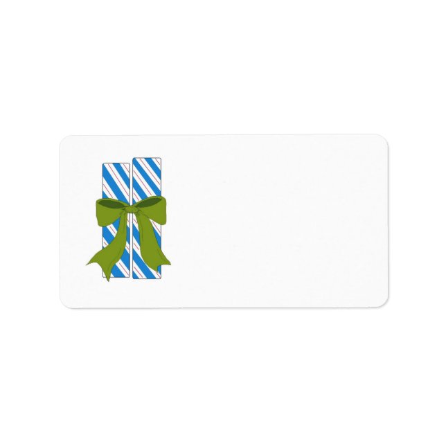 Candy Cane Sticks Adressaufkleber (Vorne)